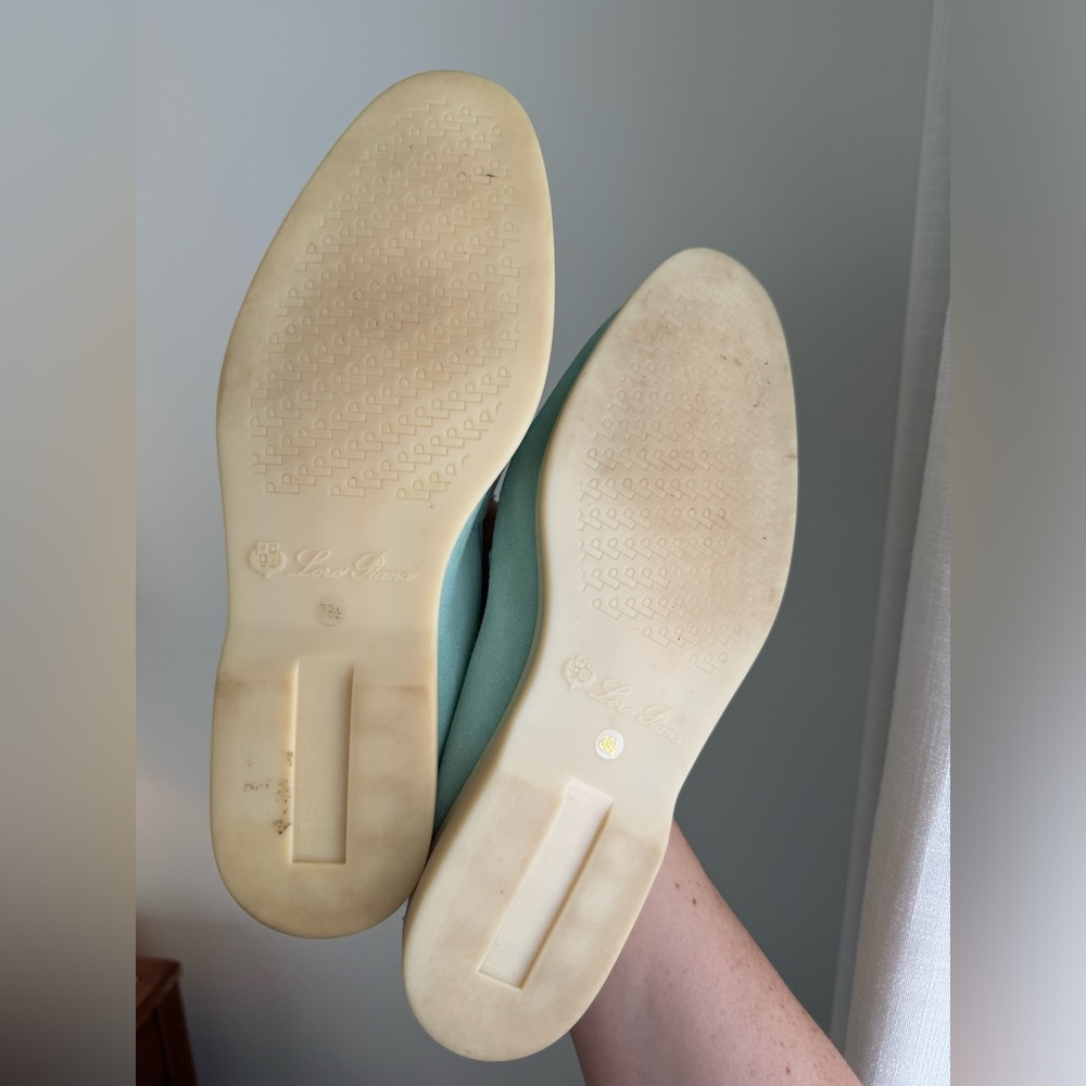 Loro Piana summer walk charm loafer in mint/ light blue - Picture 10 of 12